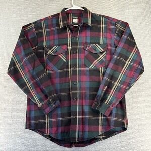 Vintage Codet Plaid Flannel Shirt Mens Large Button Up Heavyweight Cotton USA‎
